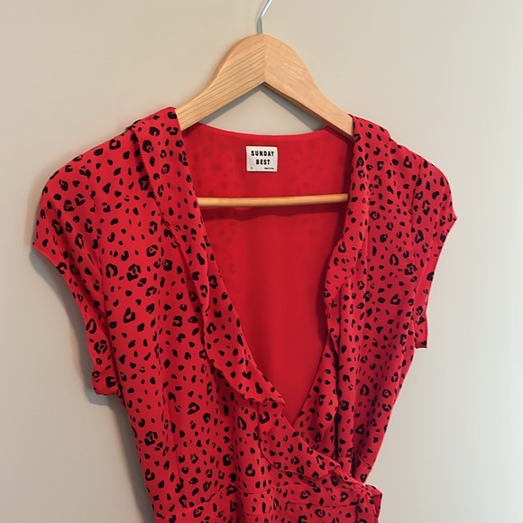 Sunday Best Wrap Mini Dress - Picture 4 of 7